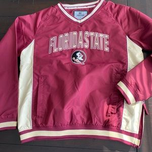 FSU Youth XL windbreaker pullover V neck w/pockets